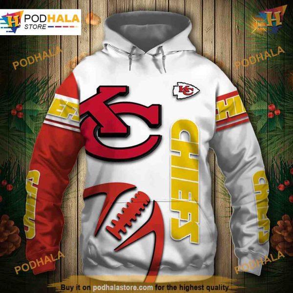 Kansas City Chiefs Hoodie 3D Graphic Balls