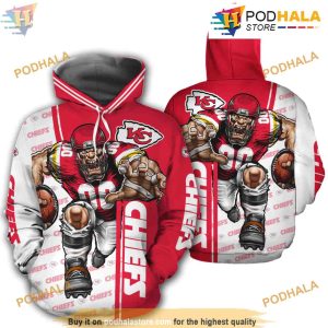 Kansas City Chiefs Hoodie 3D Mascot design gift for fans