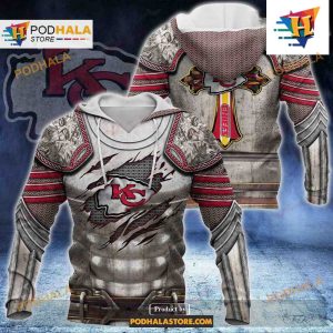 Kansas City Chiefs NFL Knight Templar Armor Shirt NFL Hoodie 3D