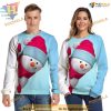 Kawaii Snowman Christmas Sweatshirt 3D Hoodie