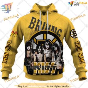 Kiss Band Style Personalized NHL Boston Bruins Hoodie 3D