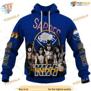 Kiss Band Style Personalized NHL Buffalo Sabres 3D Hoodie Exclusive