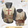 Knights Templar Armor All Over Printed 3D Hoodie Sweatshirt