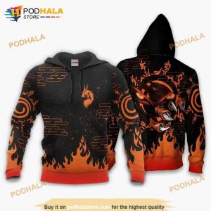 Kurama Seal Naruto Anime Manga 3D Hoodie Sweatshirt