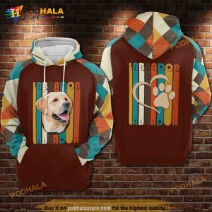 Labrador Dog All Over Print 3D Hoodie Sweatshirt