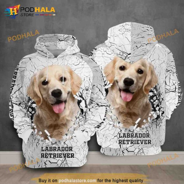 Labrador Retriever All Over Print 3D Hoodie Sweatshirt