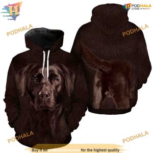 Labrador Retriever Dog Full Head And Body Animal Costume All Over Printed 3D Hoodie