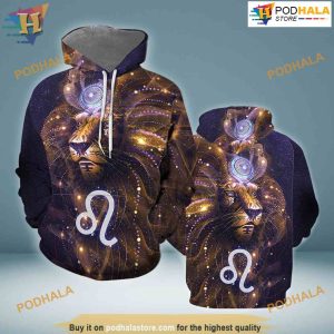 Leo Zodiac All Over Printed 3D Hoodie Sweatshirt