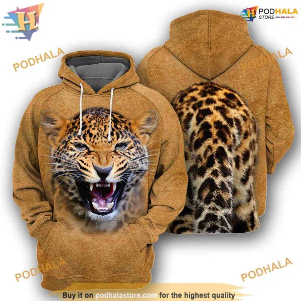 Leopard Animal Costume Full All Over Printed 3D Hoodie Sweatshirt