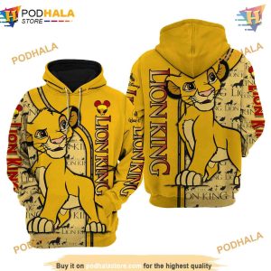 Lion King Simba Disney 3D Hoodie