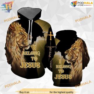 Lion Love Jesus All Over Printed 3D Hoodie Sweatshirt