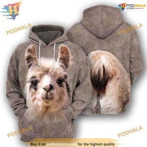 Llama Full All Over Printed Funny Animal Costume 3D Hoodie Sweatshirt