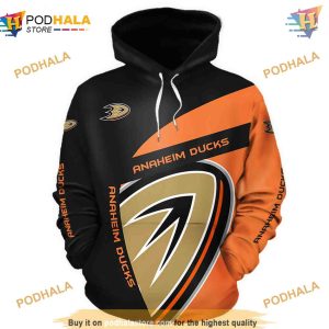 Long Sleeve 3D Anaheim Ducks Hoodie