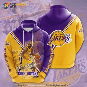 Los Angeles Lakers All Over Print 3D Hoodie Sweatshirt Full Size Up To 5XL