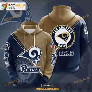 Los Angeles Rams 3D Team Logo NFL Hoodie 3D