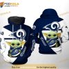 Los Angeles Rams NFL Baby Yoda Team 3D Hoodie Sweatshirt