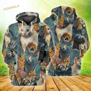 Love Cute Cats 3D Hoodie Sweatshirt