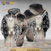 Love Ferret 3D Hoodie Sweatshirt