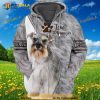 Love Schnauzer Dog 3D Hoodie