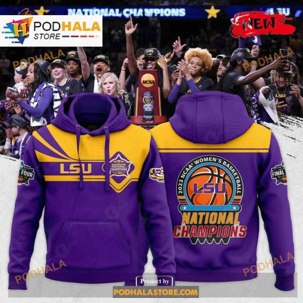 Lsu Tigers 2023 Ncaa Women’s Basketball National Champions Sweatshirt 3D Hoodie