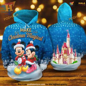 Magical Mickey Minnie Xmas 3D Hoodie