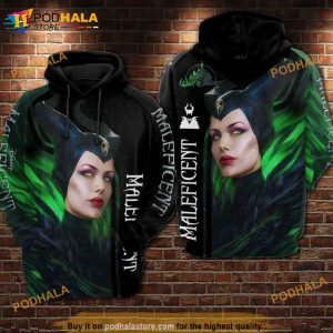 Maleficent Green 3D Hoodie