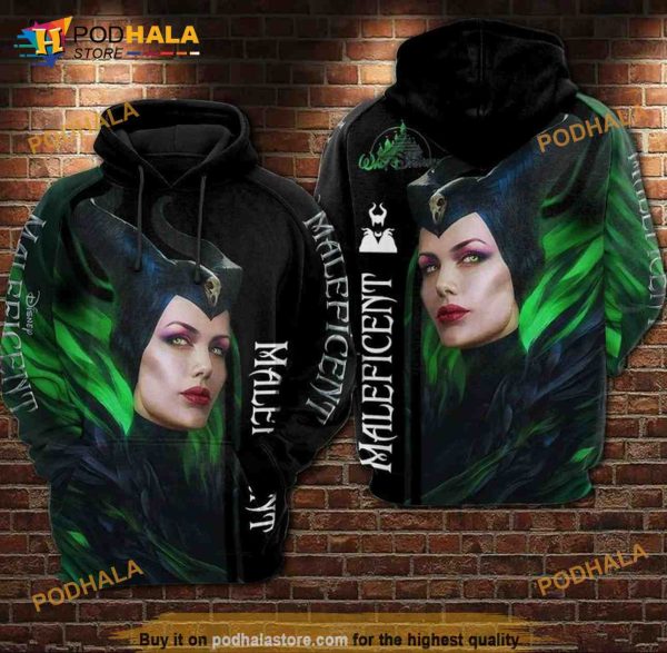 Maleficent Green 3D Hoodie