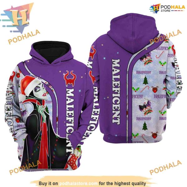 Maleficent Santa Claus Unisex 3D Hoodie