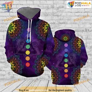 Mandala Chakra All Over Printed 3D Hoodie Sweatshirt