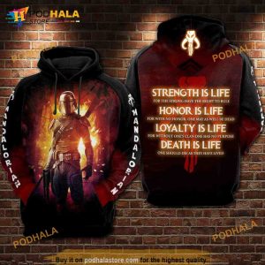 Mandalorian Code Star Wars All Over Print 3D Hoodie