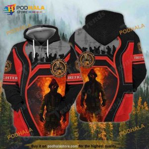 Memorial Day Firefighter 3D Hoodie