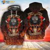 Memorial Day Firefighter Skull First In Last Out 3D Hoodie