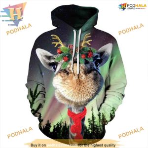 Merry Antelope 3D Hoodie