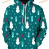 Merry Christmas Snowman Pattern 3D Hoodie