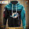 Miami Dolphins Skull NFL Hoodie 3D