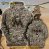 Miami Marlins Camouflage Veteran 3D Hoodie