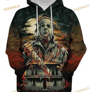 Michael Myers Horror Halloween 3D Hoodie