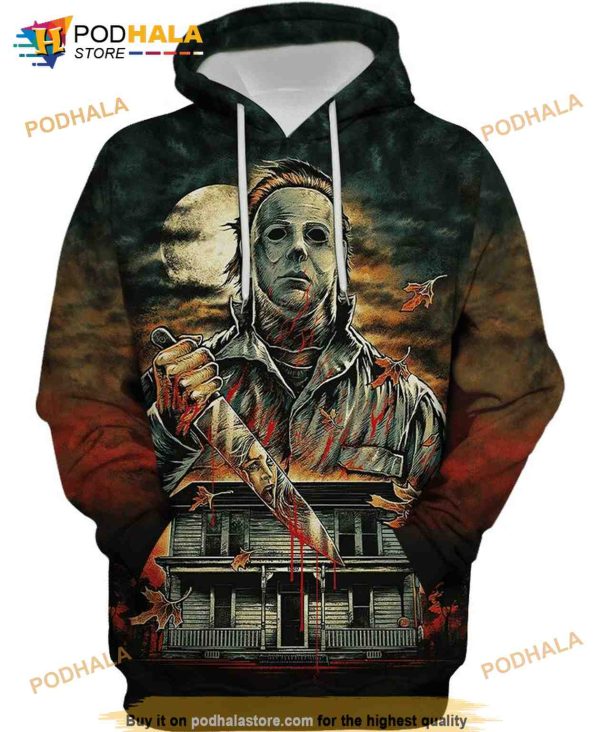 Michael Myers Horror Halloween 3D Hoodie