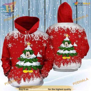 Mickey 3D Christmas Tree Hoodie