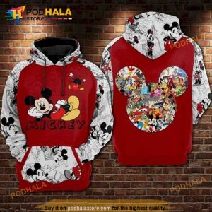 Mickey And Friends Disney 3D Hoodie Sweatshirt