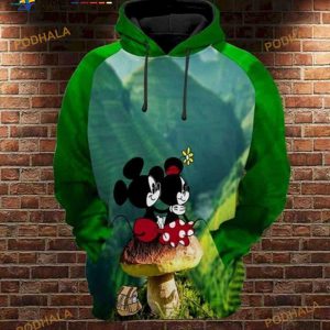 Mickey And Minnie Disney Landscape 3D Hoodie Sweatshirt