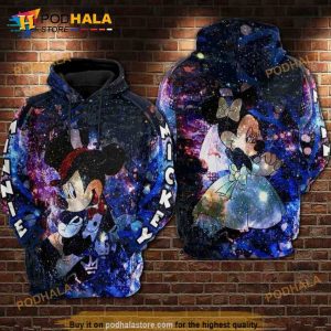 Mickey And Minnie Disney Over Print 3D 12 Hoodie