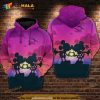 Mickey And Minnie The Twilight Kiss Over Print 3D Hoodie Sweatshirt