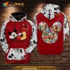 Mickey Comic Style Over Print 3D Hoodie Sweatshirt