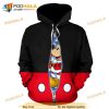 Mickey Hidden Santa Christmas Gift 3D Hoodie Sweatshirt