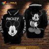 Mickey Jacket Black And White Vintage Over Print 3D Hoodie Sweatshirt