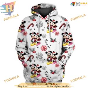 Mickey Minnie Snow 3D Hoodie