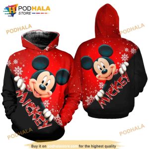 Mickey Mouse Christmas Disney AOP Unisex Hoodie