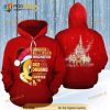 Mickey Mouse Face Christmas Quote 3D Hoodie Sweatshirt