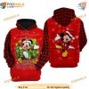 Mickey Mouse Red Christmas Disney Printed Hoodie